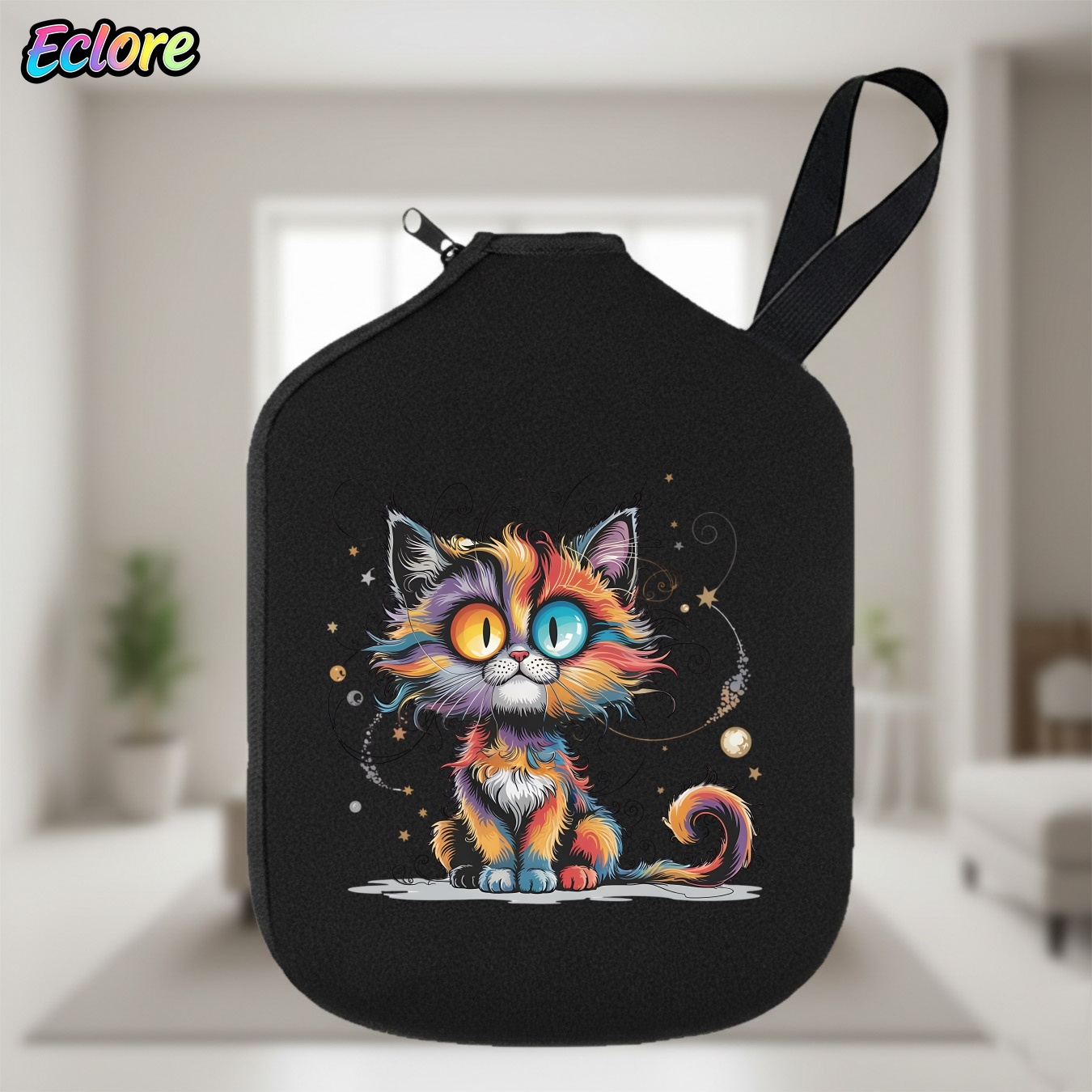 Table Tennis Table - Galaxy Star Cat Pickleball Paddle Bag