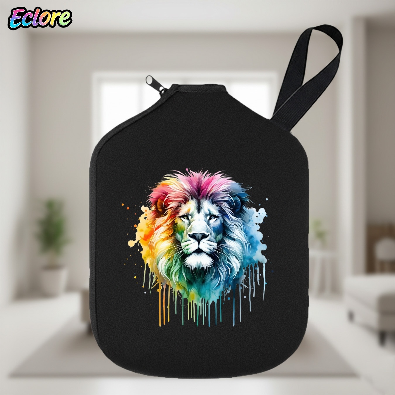 Colorful Watercolor Lion Head  - Table Tennis Table 评论和价格
