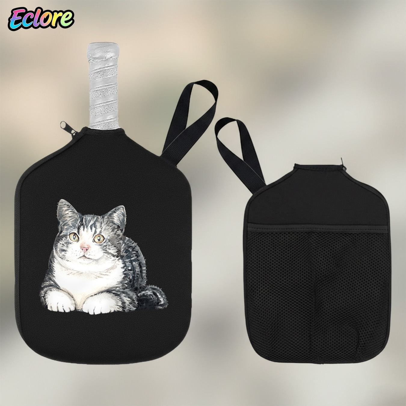 Cute Watercolor Cat Pickleball - Table Tennis Table 评论和价格